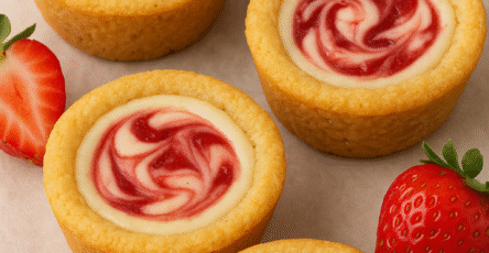 Strawberry Swirl Cheesecake