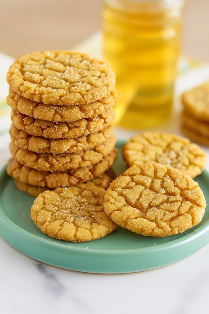 Crinkly Crackly Butter Toffee Sugar Cookies