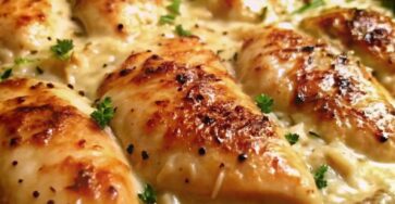 Creamy Baked Chicken & Rice Casserole