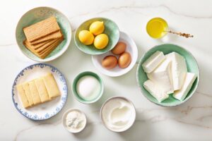 Ingredients for No-Bake Cheesecake Bliss