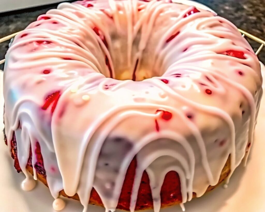 Homemade Strawberry Cream Cheese Pound Cake