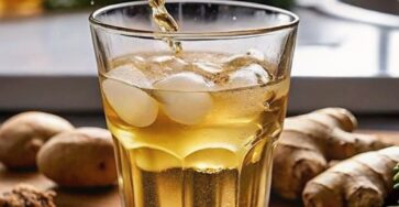 Homemade Iced Ginger Tea