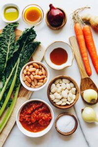 Cozy White Bean Kale & Tomato Stew