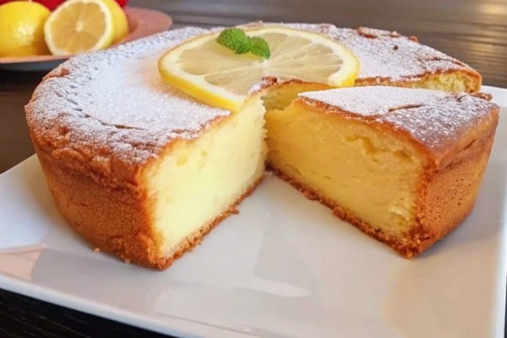 Creamy Lemon Magic Cake Recipe