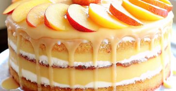 Peach Buttermilk Pound Cake Recipe