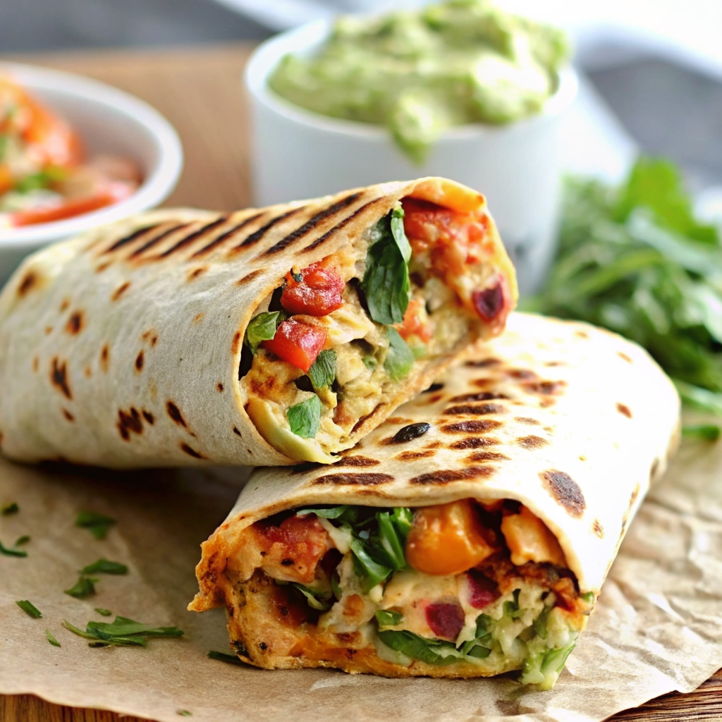 Creamy Chicken Burritos
