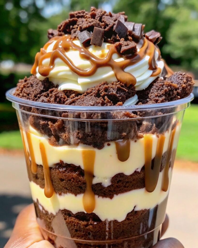 Loaded Brownie Cheesecake Cup – Layered