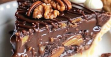 Chocolate Pecan Fudge Pie