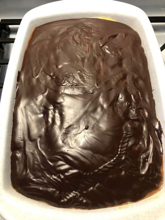 Boston Cream Pie Poke Cake
