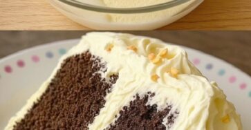 Moist Chocolate Cake with Creamy Milk Frosting