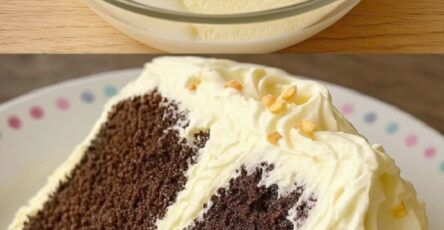 Moist Chocolate Cake with Creamy Milk Frosting