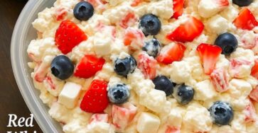 Red, White & Blue Cheesecake Salad