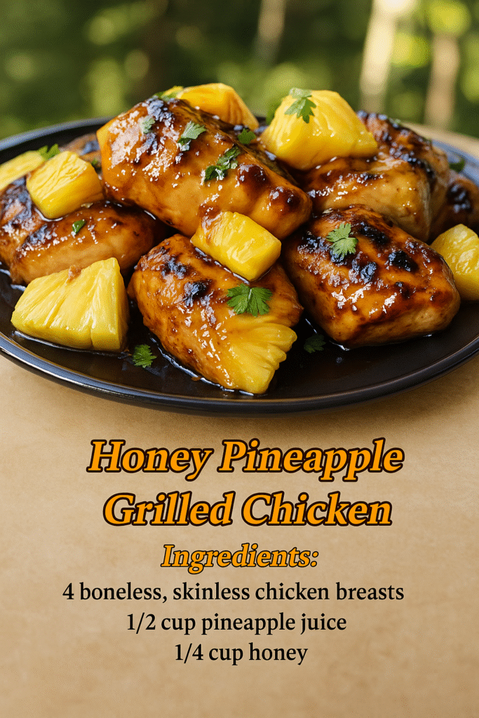 Honey Pineapple Grilled Chicken