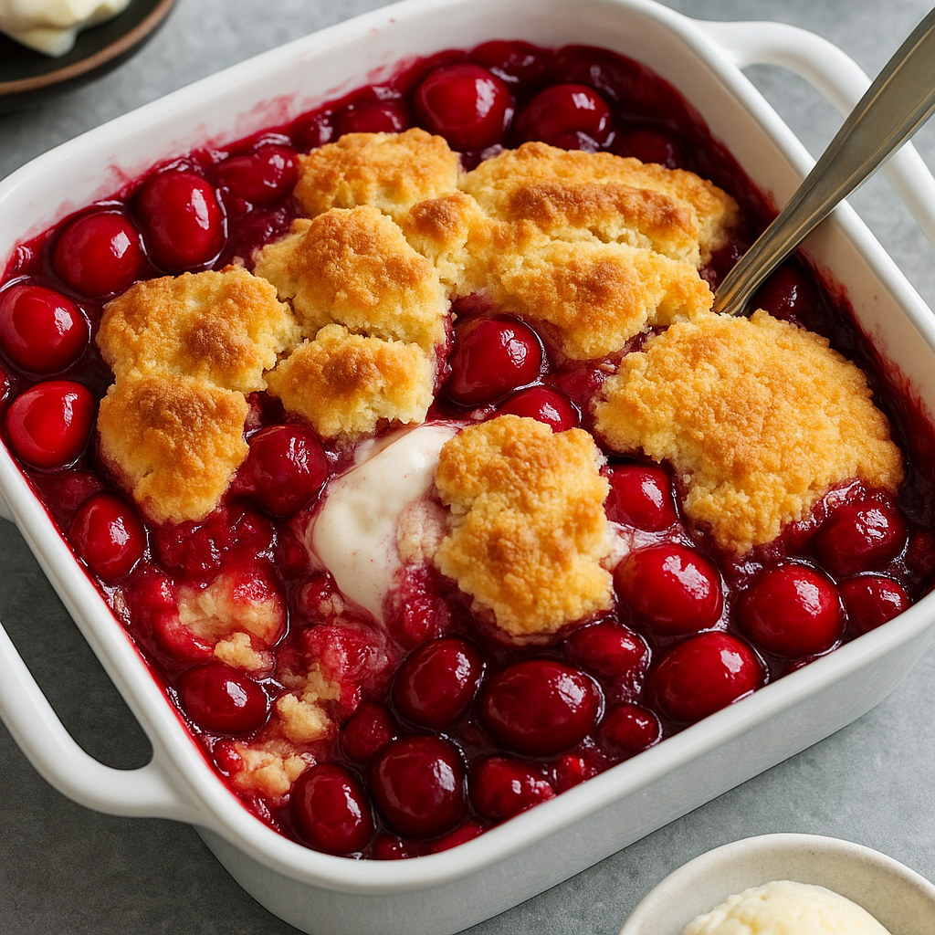 Old-Fashioned Cherry Cobbler Recipe