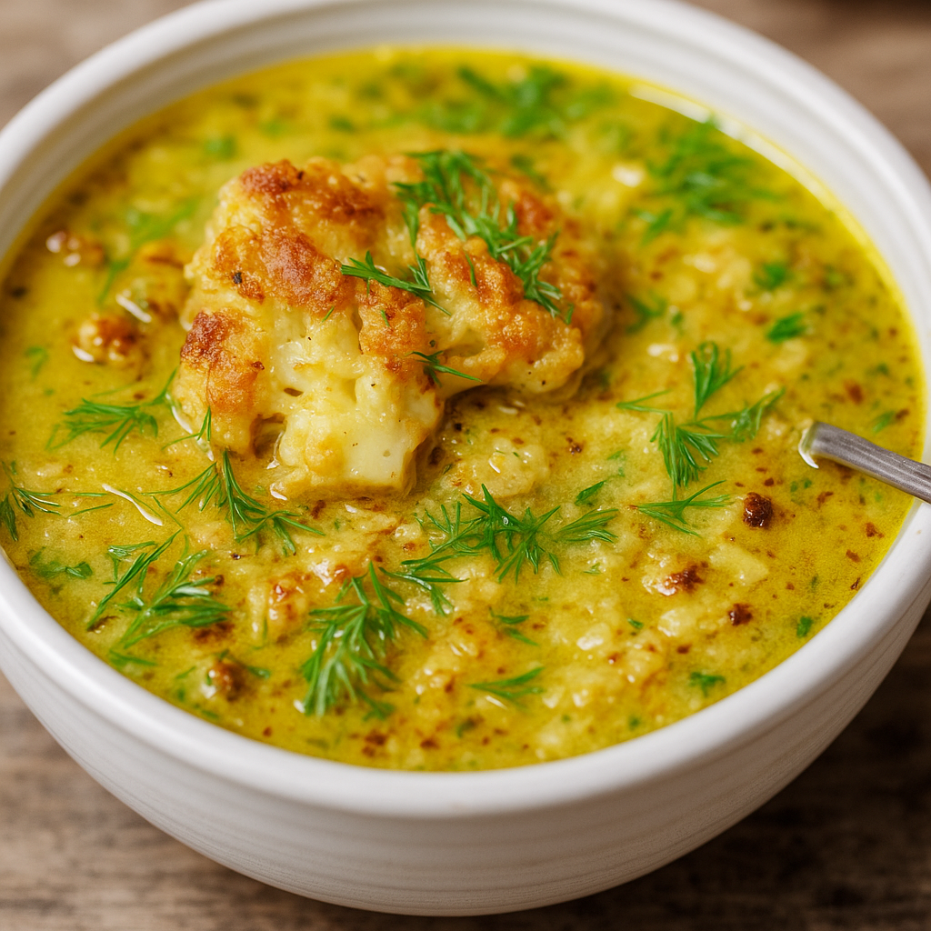Mediterranean-Style Cauliflower Soup Recipe