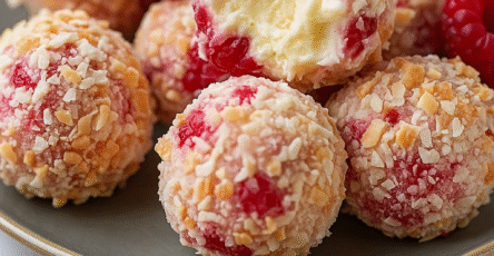 Raspberry Cream Cheese Bites