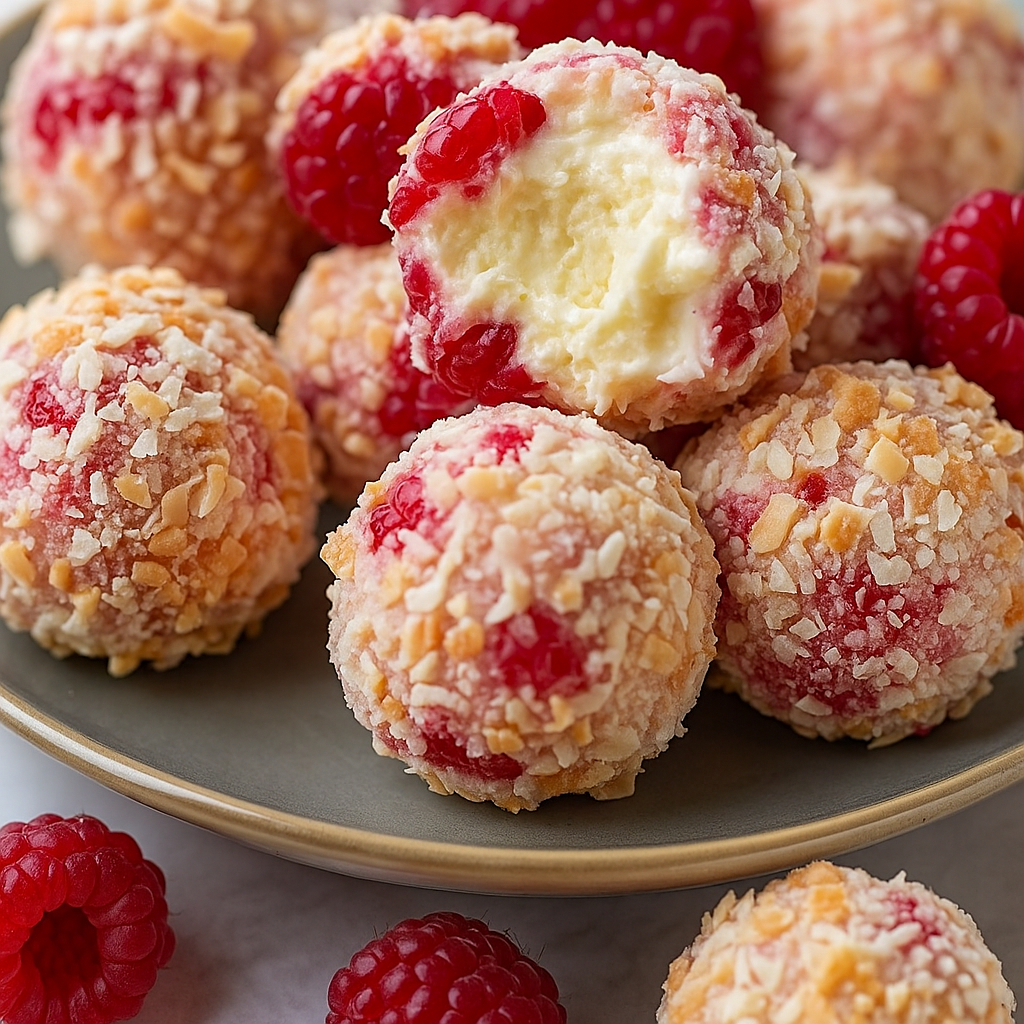 Raspberry Cream Cheese Bites
