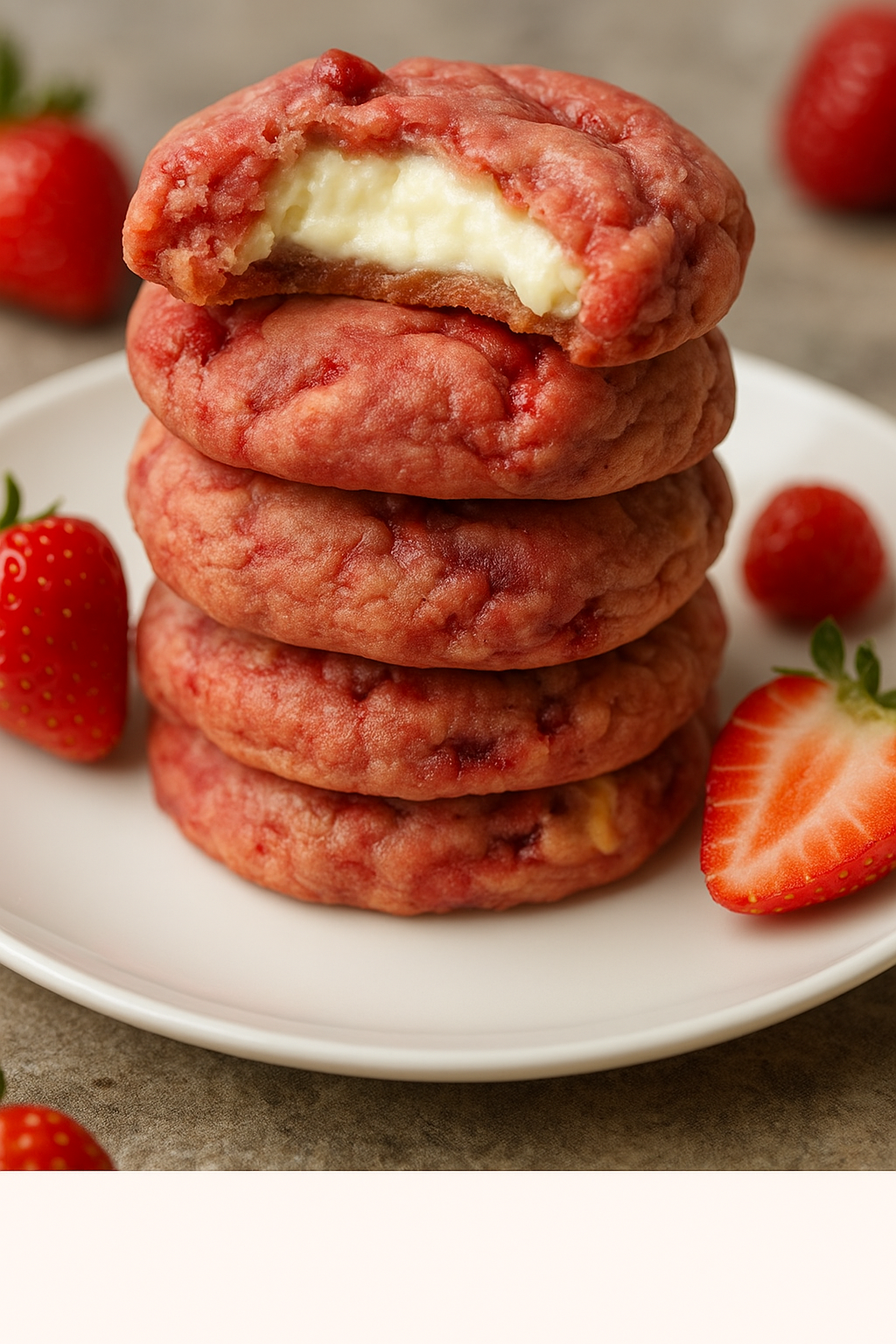 Strawberry Cheesecake Cookies