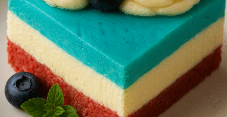 No-Bake Patriotic Cheesecake