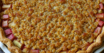 Dutch Rhubarb Pie