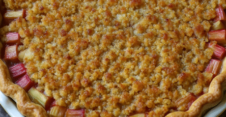 Dutch Rhubarb Pie