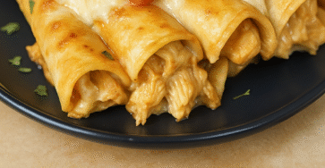 Baked Cream Cheese Chicken Taquitos