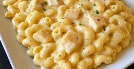 Parmesan Garlic Chicken Mac and Cheese