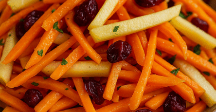 Refreshing Apple Cranberry Carrot Salad