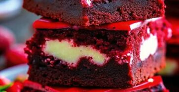 Red Velvet Cheesecake Brownies