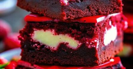 Red Velvet Cheesecake Brownies