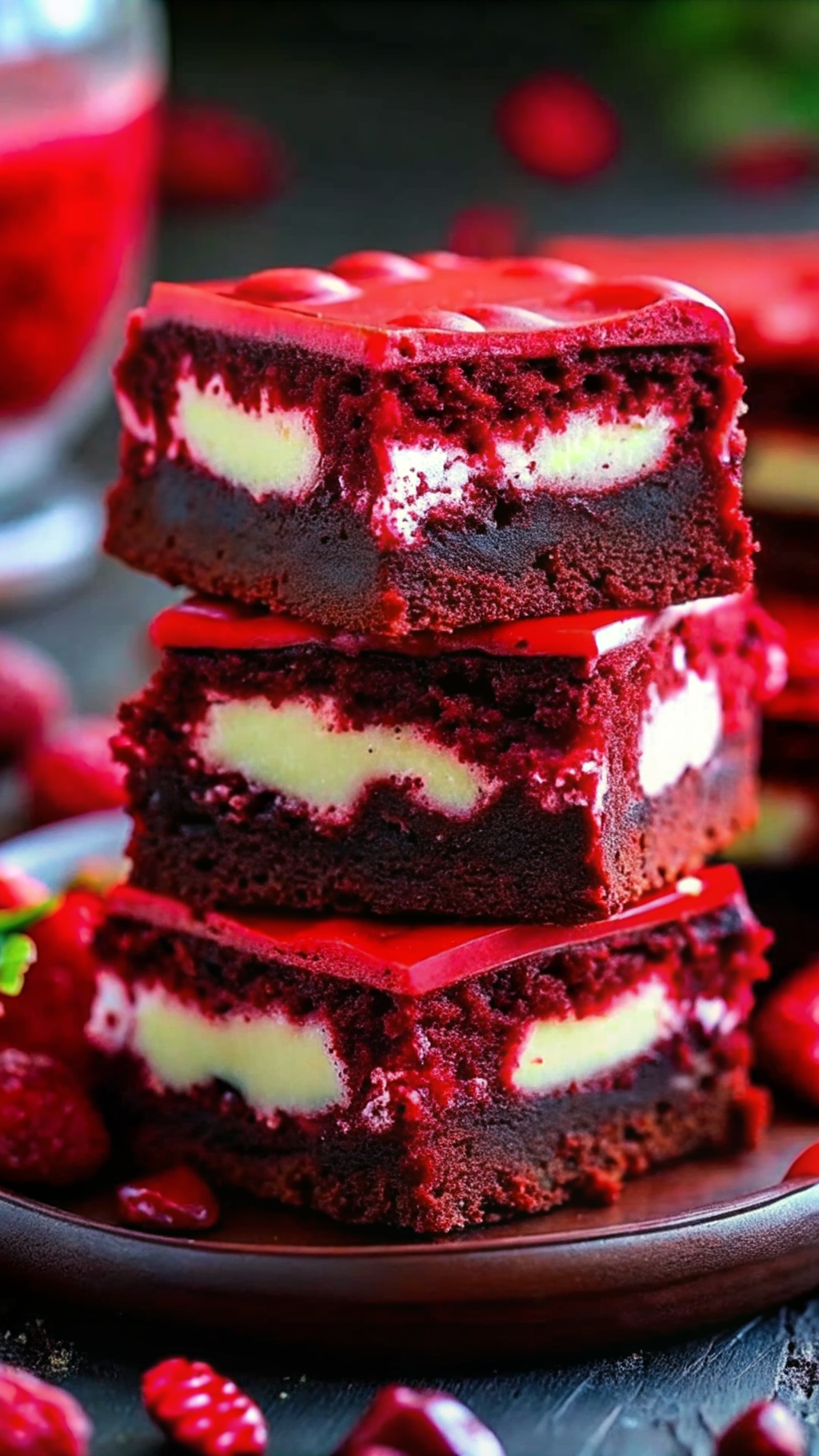 Red Velvet Cheesecake Brownies