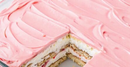 Strawberry Eclair Cake