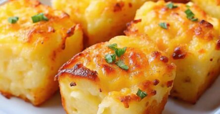 Cheesy Mashed Potato Muffins