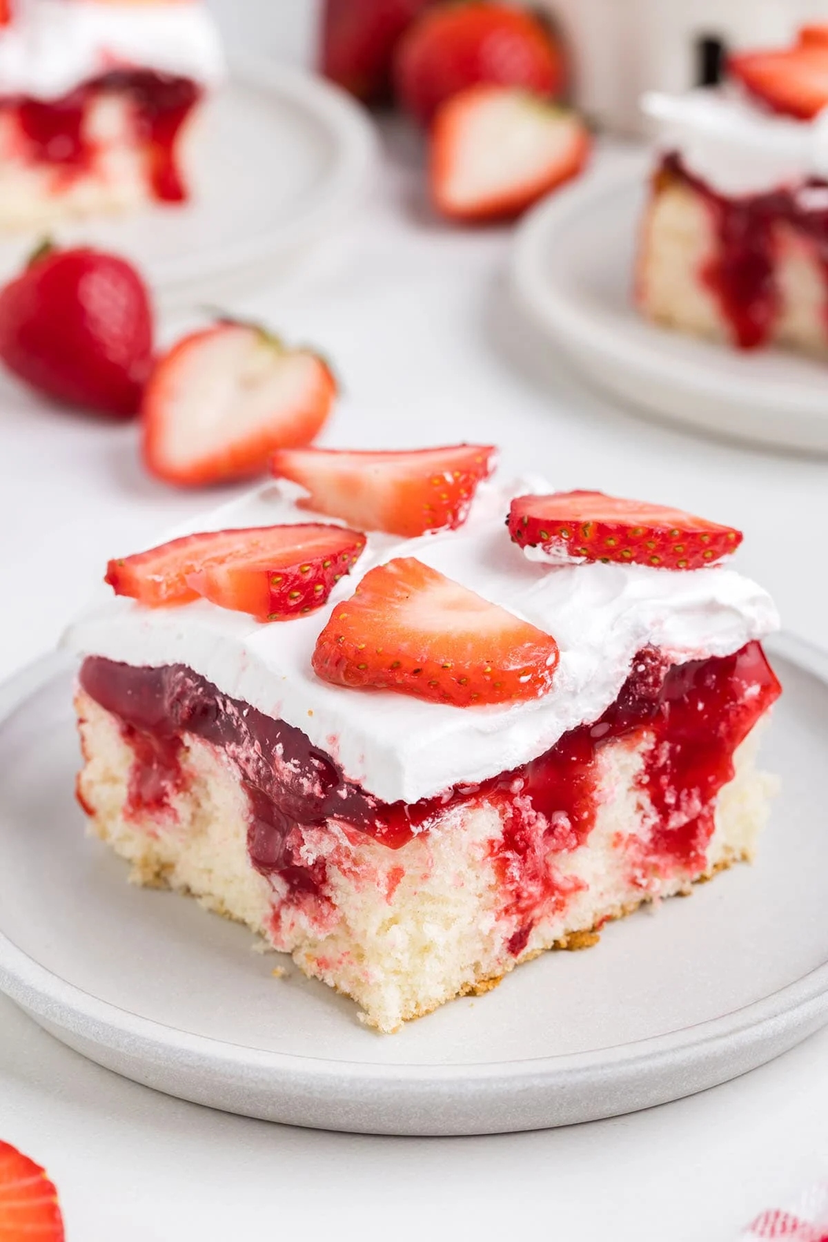 Strawberry Shortcake Poke Cake