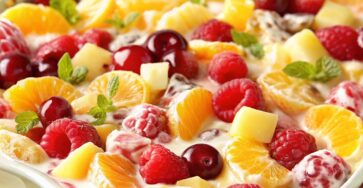 Frozen Creamy Fruit Salad
