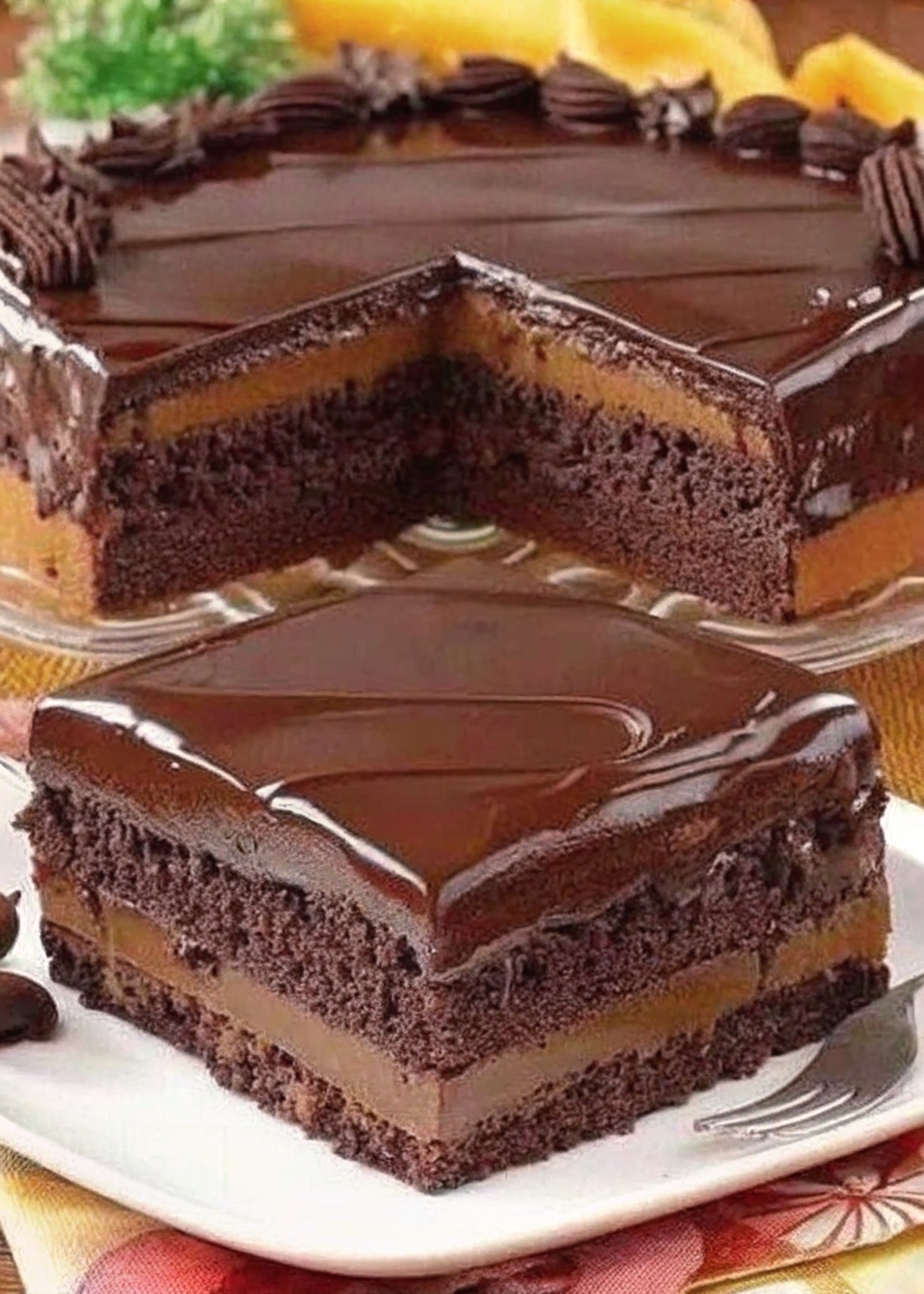 Mocha Layer Cake with Chocolate