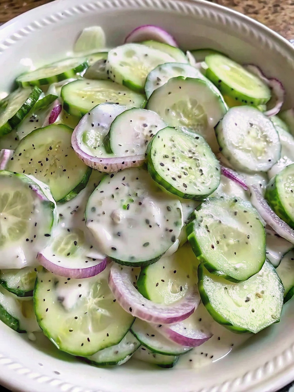 Creamy Cucumber Salad