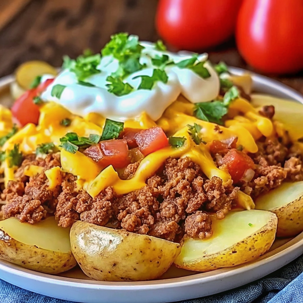 Cheesy Taco Potatoes