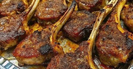 Garlic Herb Crusted Lamb Chops