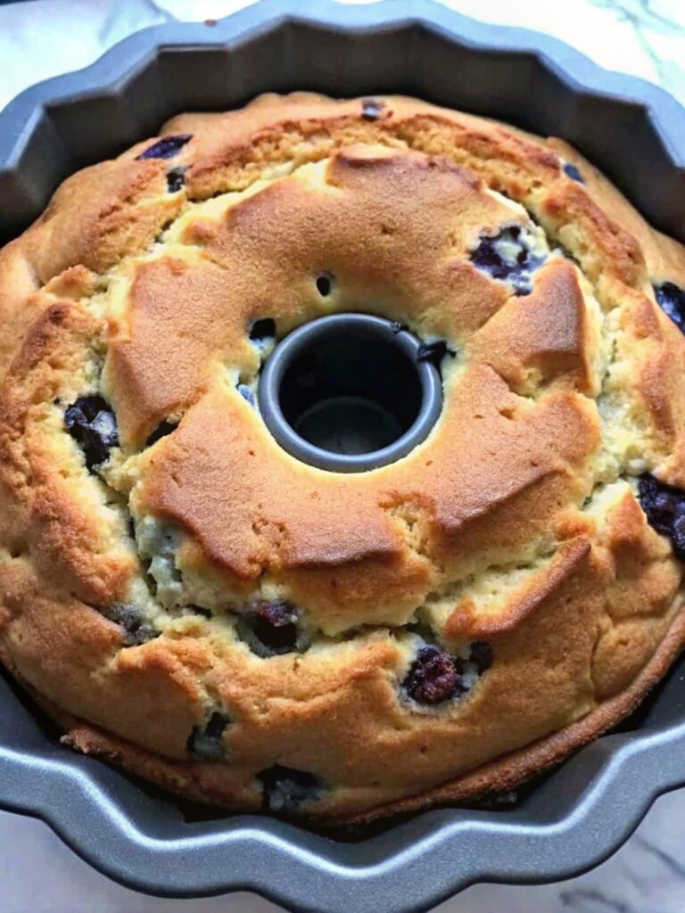 Sour Cream Blueberry Coffee Cake