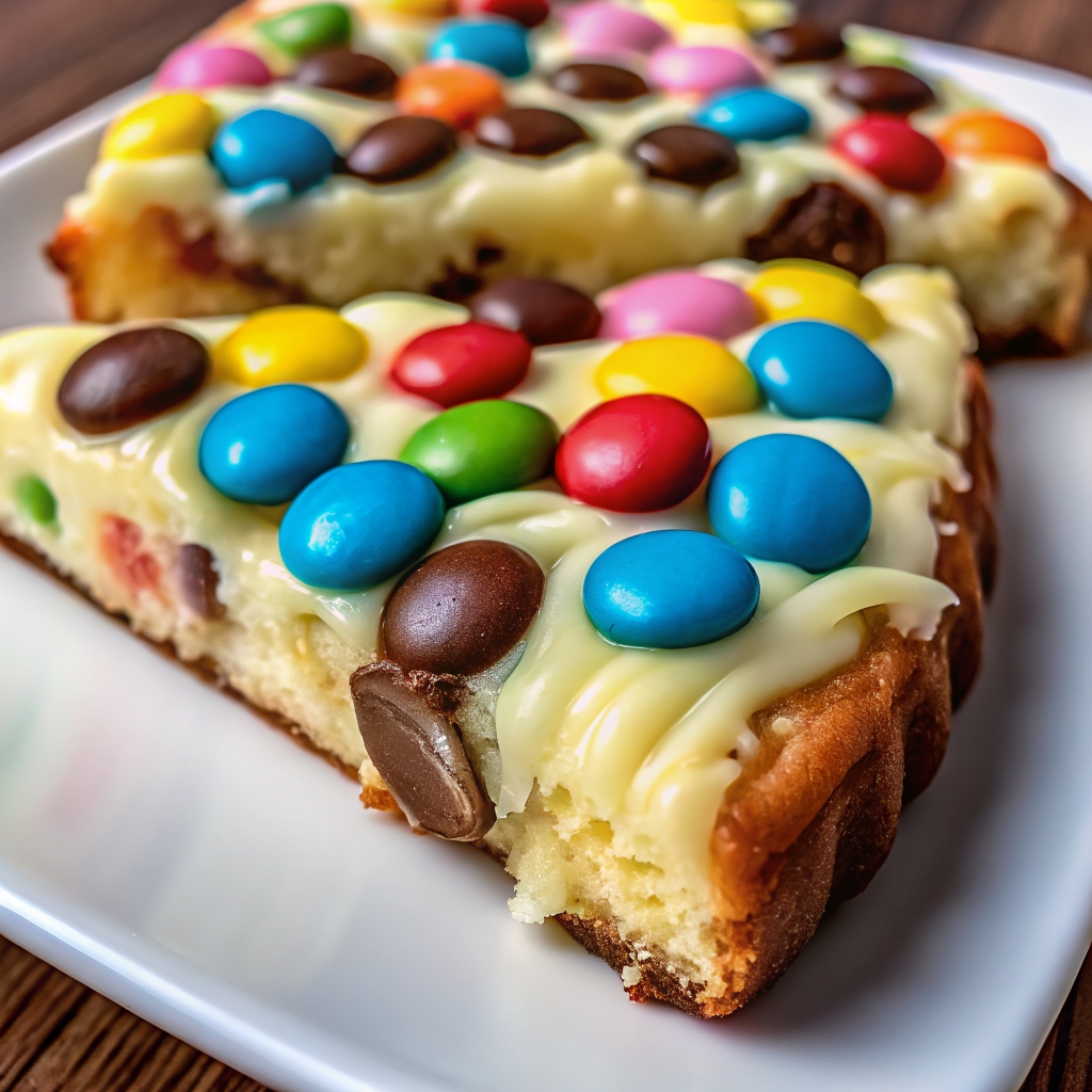White Chocolate Brownie Pizza