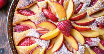 Strawberry Peach Cake