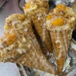 Peach Cobbler Cheesecake Cones Recipe