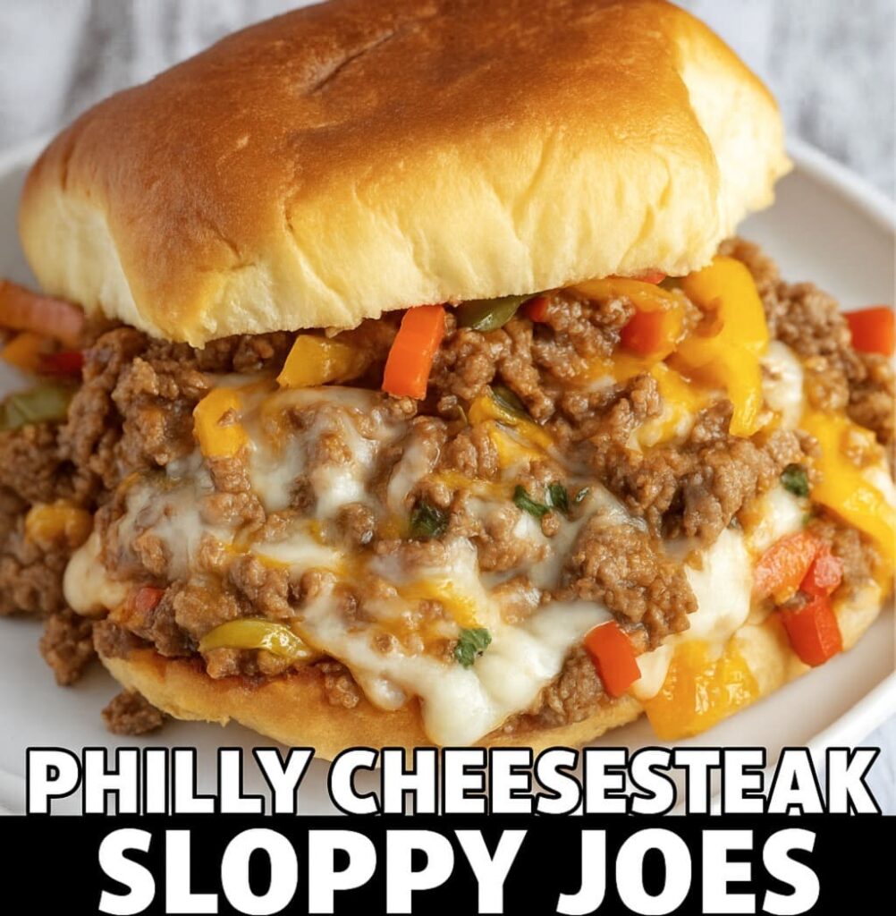 Philly Cheesesteak Sloppy Joes