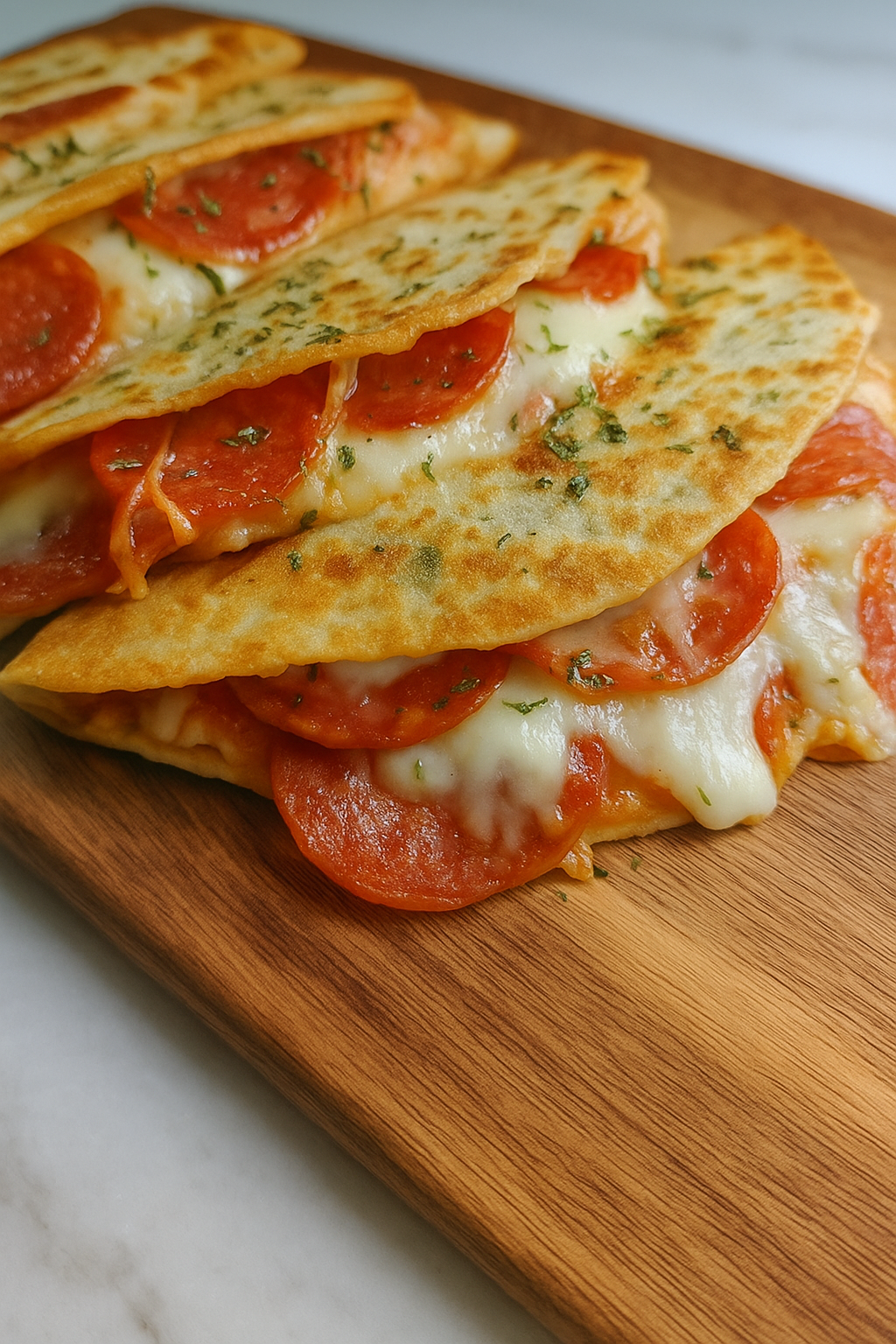 Pepperoni Pizza Quesadillas
