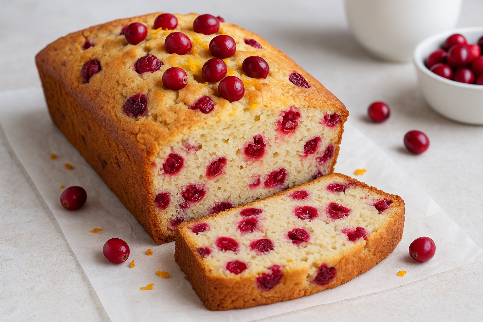 Moist Cranberry Loaf Recipe