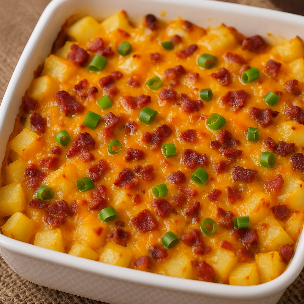 Cheesy Mississippi Mud Potatoes