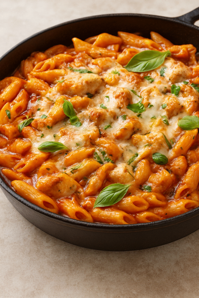 Chicken Parmesan Pasta Dinner