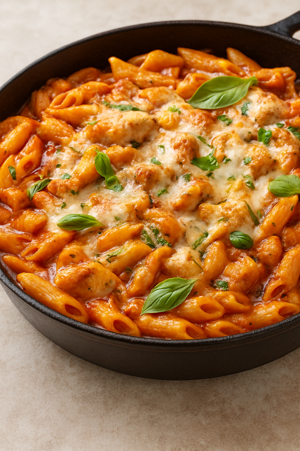 Chicken Parmesan Pasta Dinner