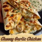 Cheesy Garlic Chicken Wraps